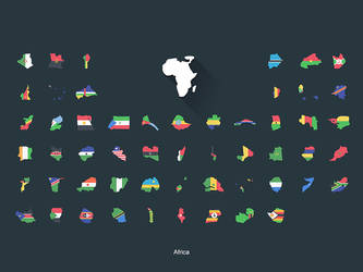 Flat Flags Africa
