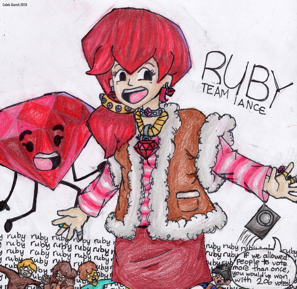Human Ruby, BFB by CalebSketch on DeviantArt