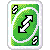 Uno Reverse Card Green Emoticon/Icon