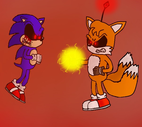 Sonic Exe Vs Tails Doll by sonadow4ever98 on DeviantArt