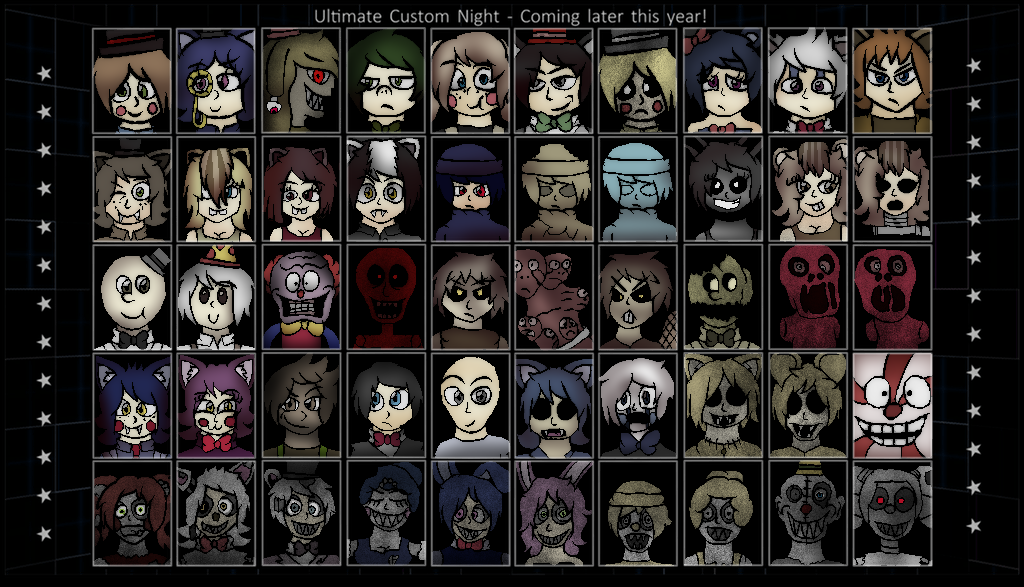 Fangames Roster - Ultimate Custom Night (fanmade) : r/fivenightsatfreddys