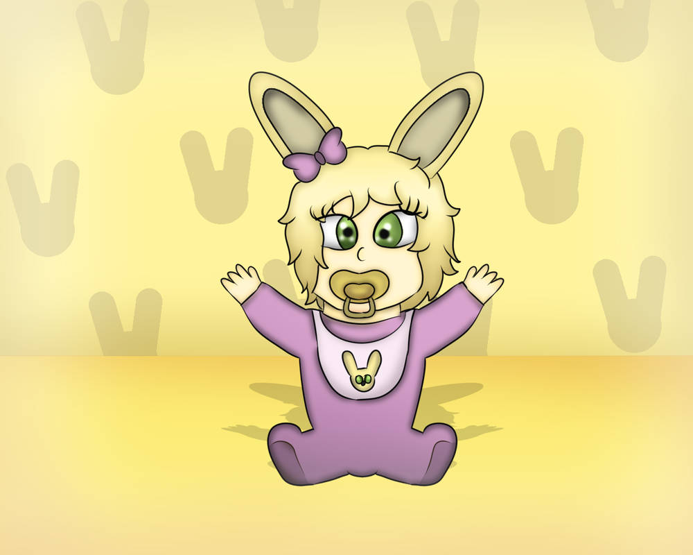 Human Spring Bonnie as a baby by MarcosVargas on DeviantArt.