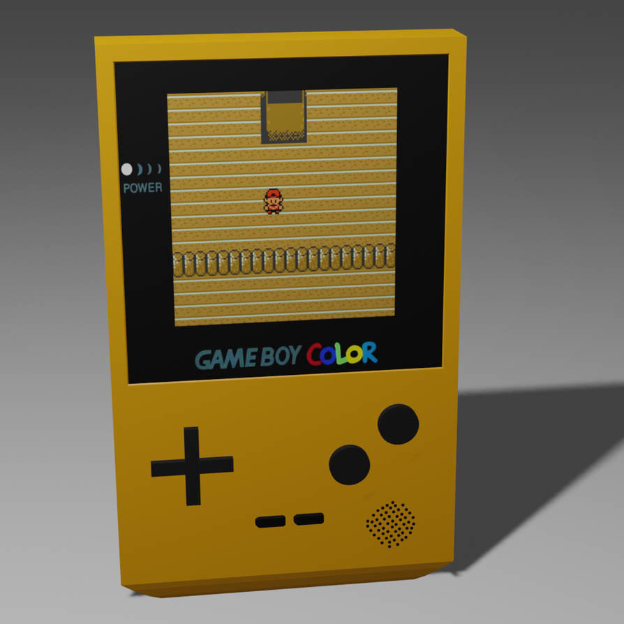 Gameboy Color (3D model attempt) by MarcosVargas on DeviantArt