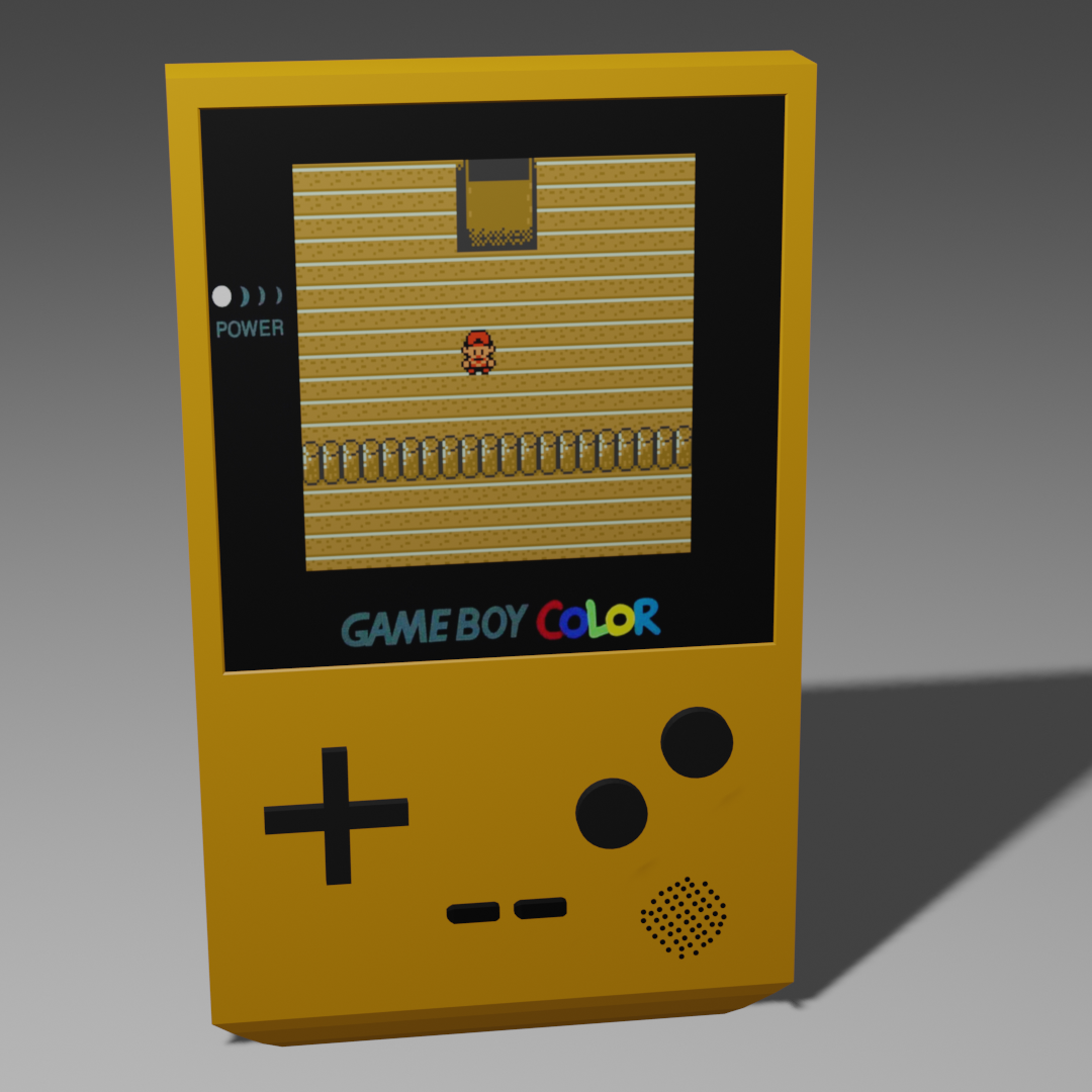 Gameboy Color (3D model attempt) by MarcosVargas on DeviantArt
