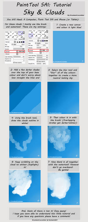 Paint Tool Sai: Cloud Tutorial