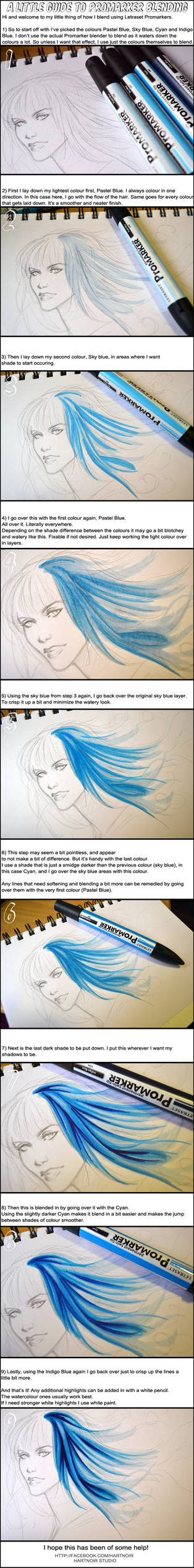 Letraset Promarker Blending Tutorial by vaoni