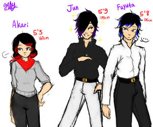 OC Ref - Sasaki Siblings' Height