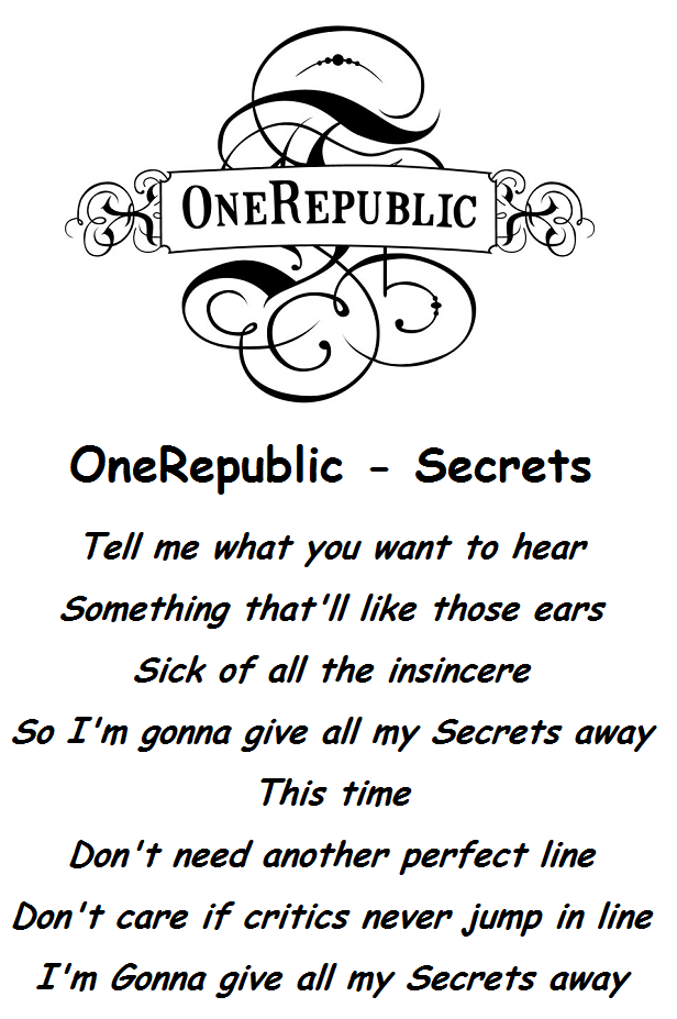 OneRepublic - Secrets