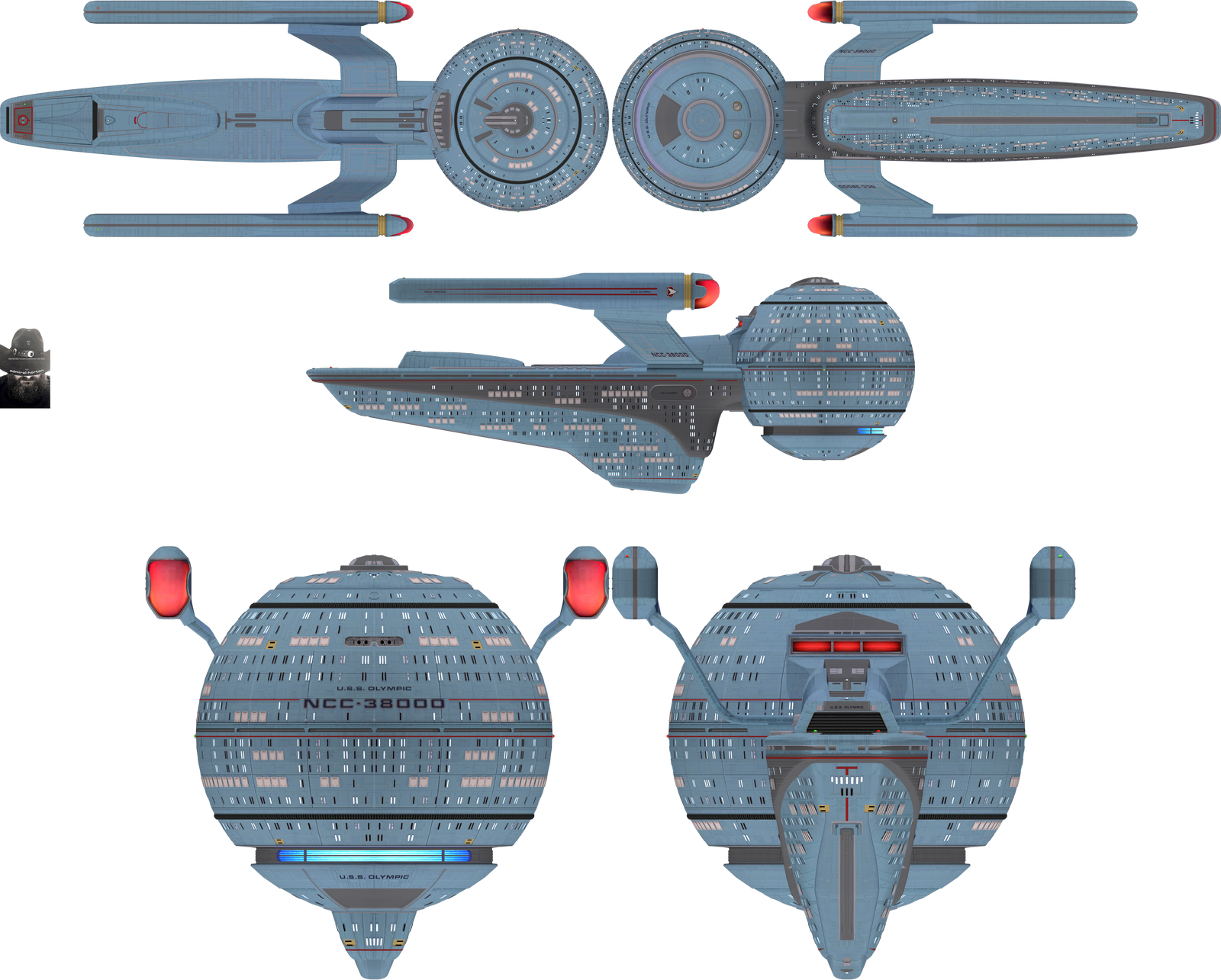 Star Trek Olympic Class Spaceship Star Trek Olympic Class Spaceship