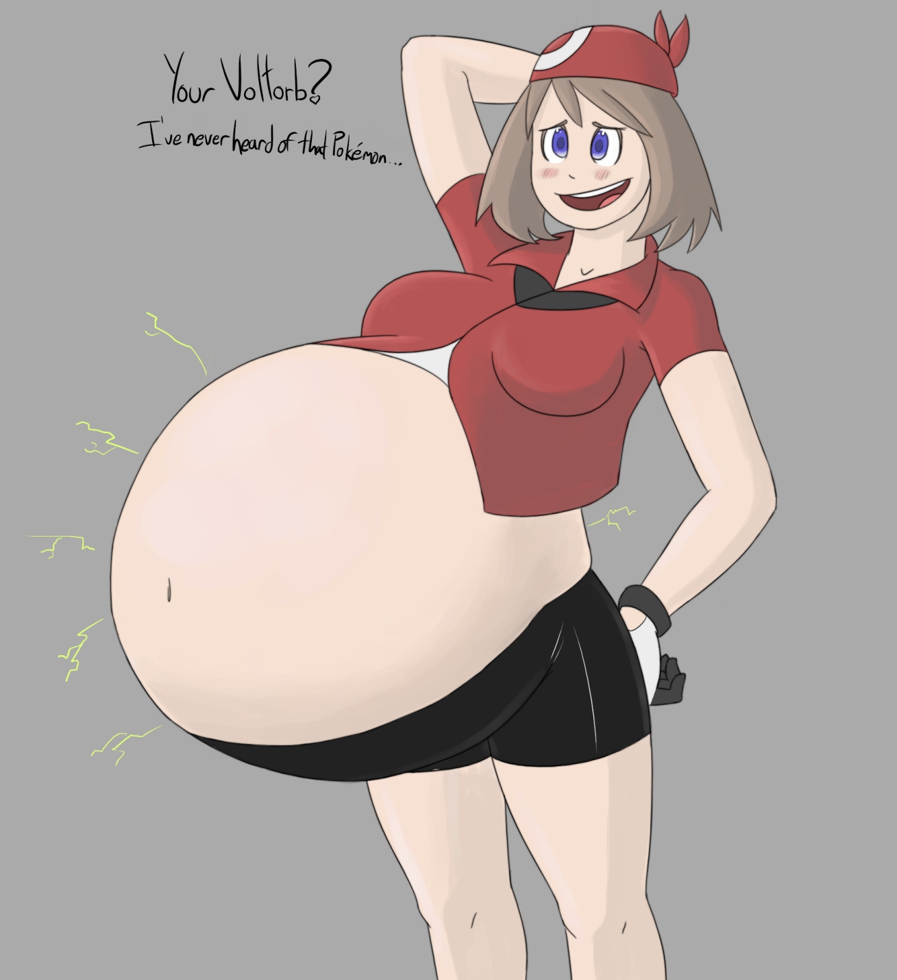 May from Pokemon (I admit this one is not is more vore than pregnant, but s...