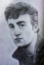 John Lennon penciled