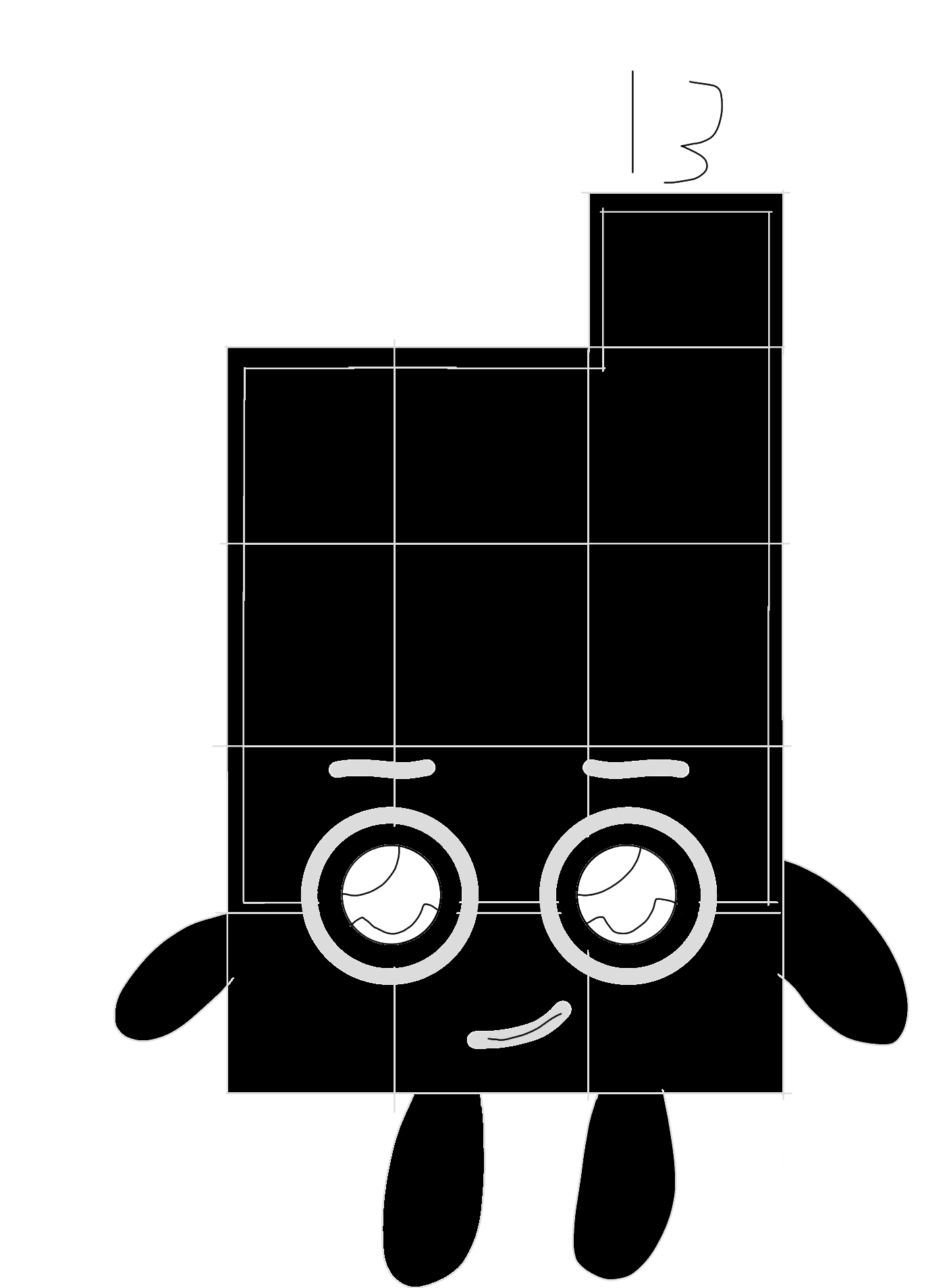 numberblocks thirteen as the L-ementals shadow by sheelopasco on DeviantArt