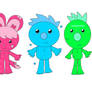 the minccino,bert and enrie ementals