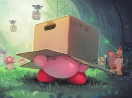 Kirby in the box