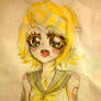 Rin Kagamine smiling coloration