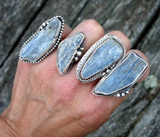 Sterling Silver and Kyanite Rings