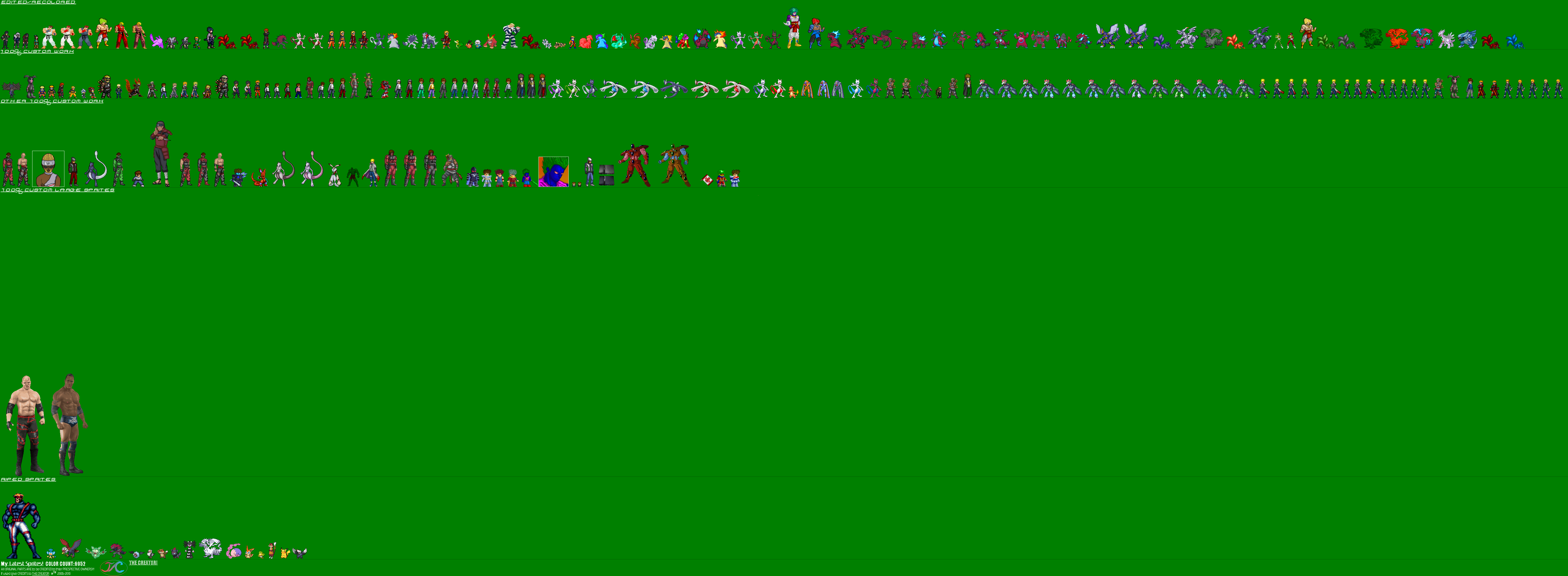 Top Ten Rarest Sprites My Best sprites V10 by JohnMuffin on DeviantArt