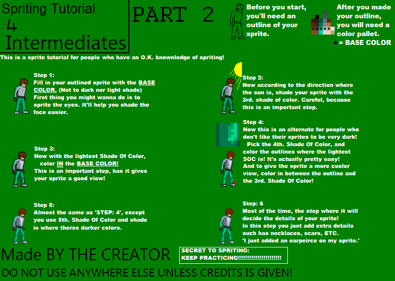 Sprite tutorial PART 2 by JohnMuffin on DeviantArt