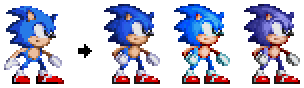 Sonic The Hedgehog Sprite #2 Revamp by JohnMuffin