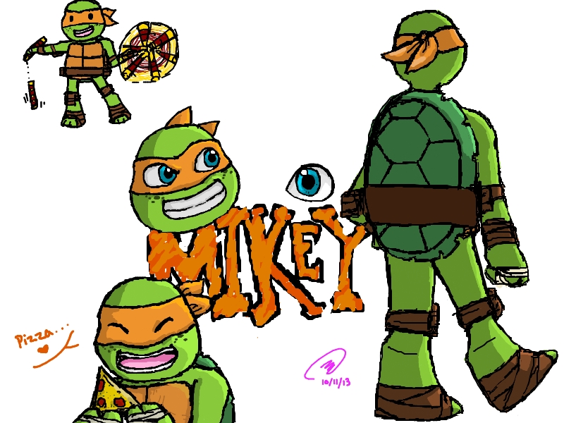 TMNT- Mikey Practice Drawing