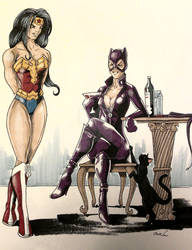 Wonder woman and Catwoman
