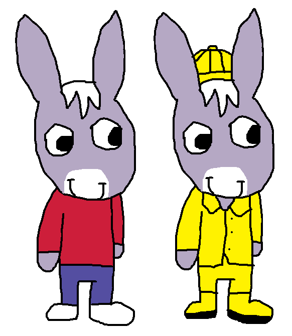 Trotro (Normal and Raincoat Versions) by KirbyHamster on DeviantArt