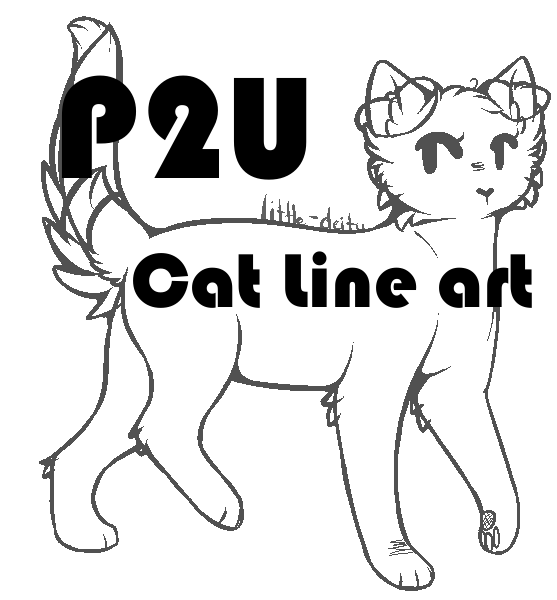 Pay to Use Cat Line Art