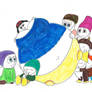 Inflated Snow White and 7 Dwarfs