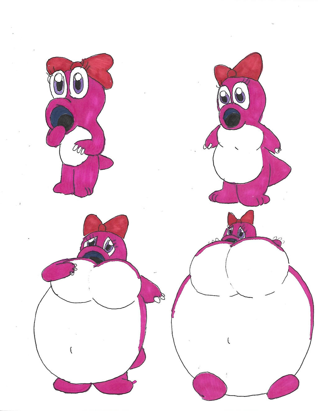Bird Inflation Deviantart Birdo Inflation by NoahTigerDragon on DeviantArt