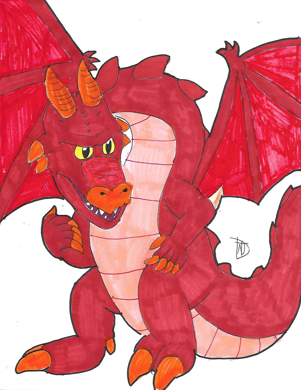 Fat Red Ragon Big Red Dragon by NoahTigerDragon on DeviantArt