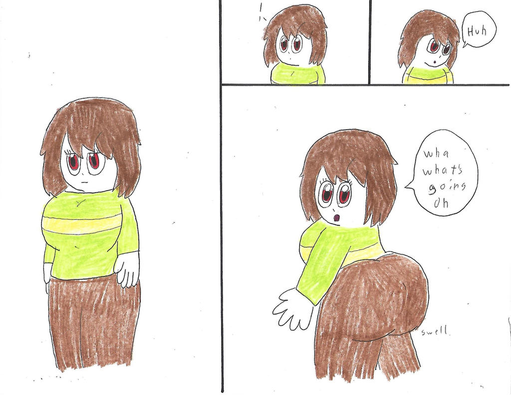 Chara Inflate Adult Chara Butt Inflation 1/4 by NoahTigerDragon on DeviantArt