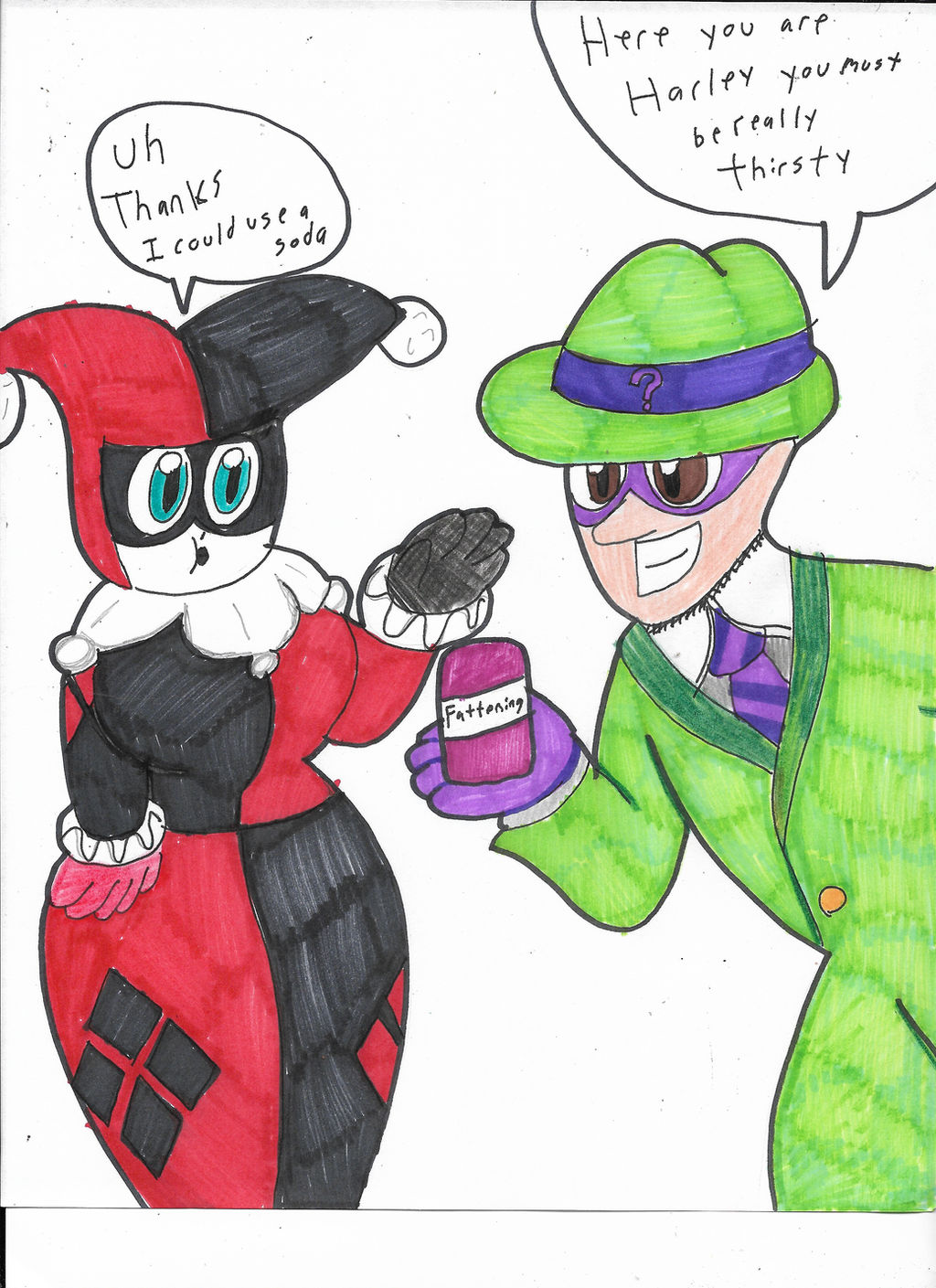 Harley Riddler Harley and Riddler by NoahTigerDragon on DeviantArt