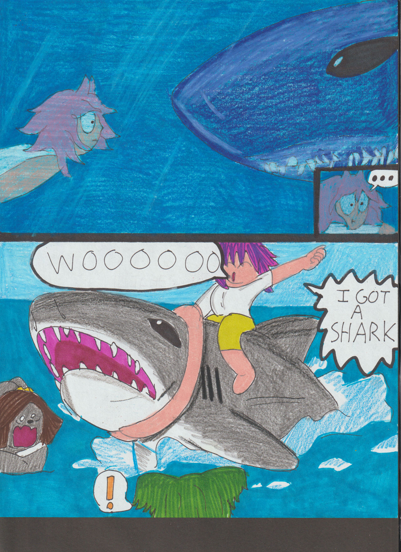 Shark Deviantart Beach Week 13 Shark Suprise by NoahTigerDragon on DeviantArt