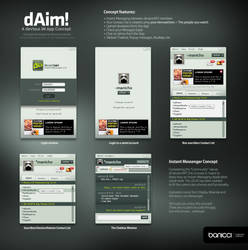 dAim Concept - devious IM App by mauricioestrella