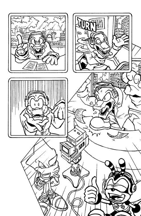 Sonic Eggs: Page 1 - Inks