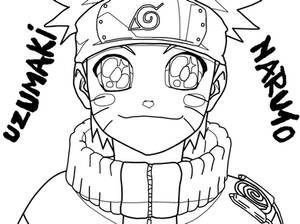 Uzumaki Naruto Lineart