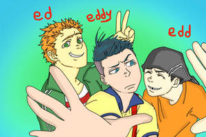 Ed Edd n' Eddy lineart colored