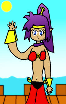 Shantae waving (digital ver.)