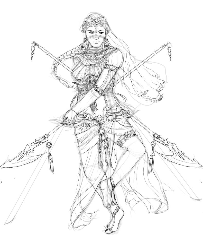 blade dancer wip by adelruna on DeviantArt