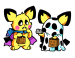 A Pichu Brothers Halloween - Octoberland 2018 by RayStarKitty