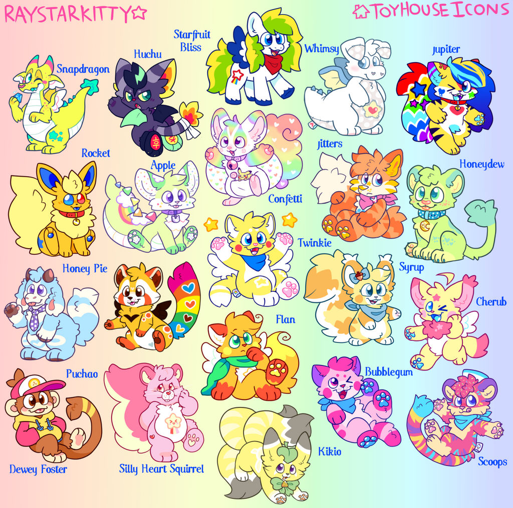 ToyHouse Character Collection! by RayStarKitty on DeviantArt