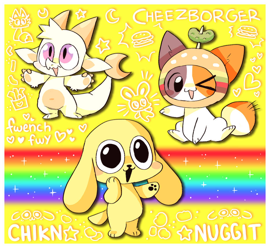 Chikn Nuggit and Friends! by RayStarKitty on DeviantArt