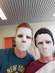 Plaster mask art ...