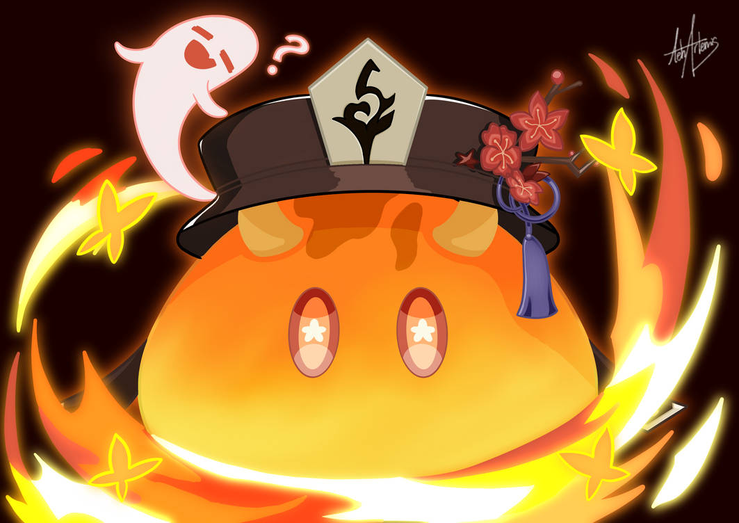 Hu Tao Pyro Slime by TehArtemis on DeviantArt