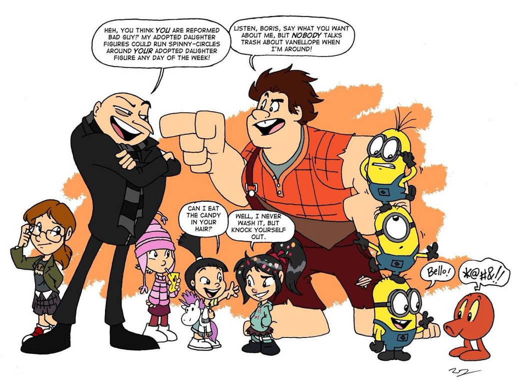 Wreck-it Ralph meets Despicable Me by GnarlySpeedster on DeviantArt