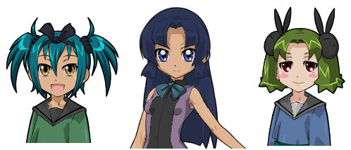Ecila, Devila, and Diamond by GnarlySpeedster on DeviantArt