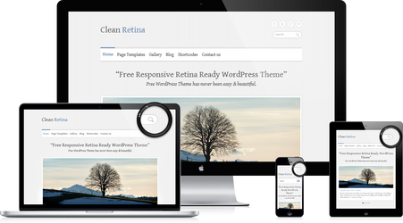 Clean Retin: Free Responsive HiDPI WordPress Theme