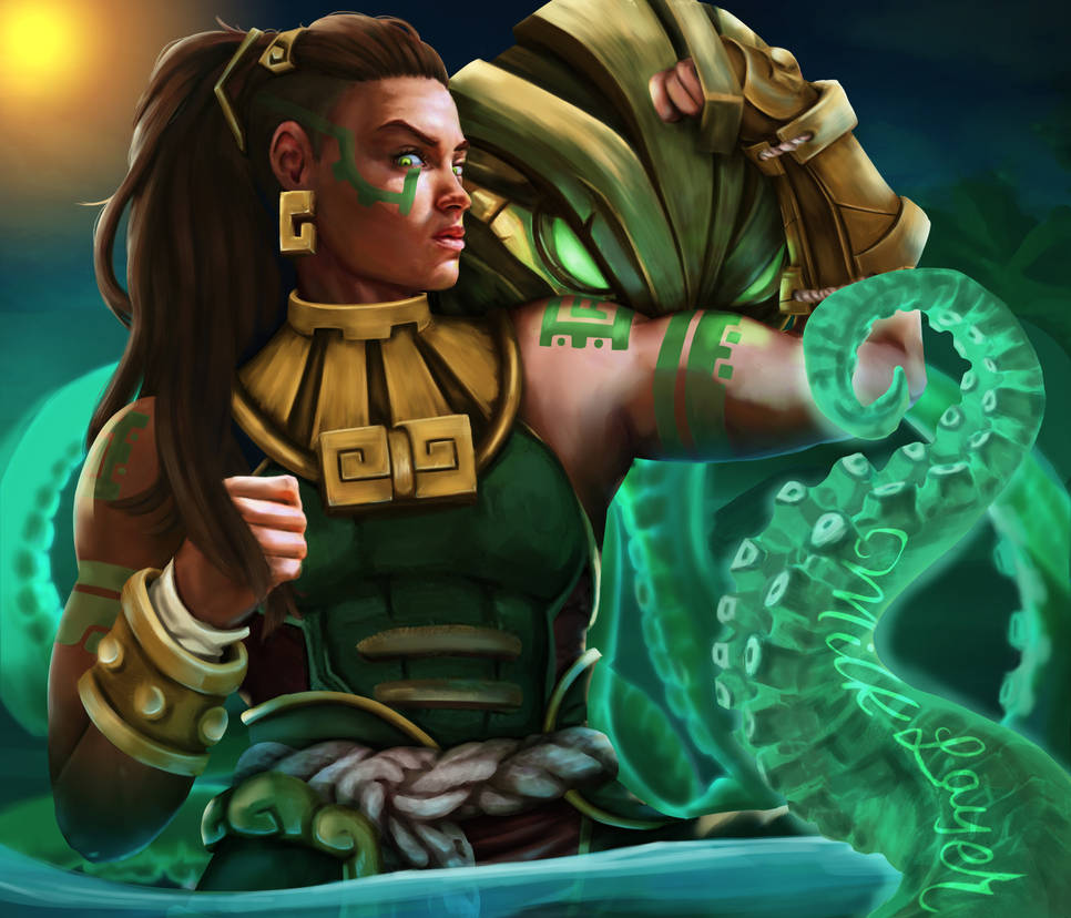 ArtStation - Illaoi, The Kraken Priestess