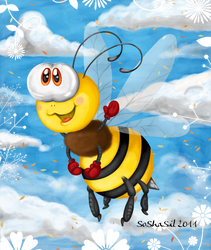 Bee drawing