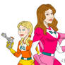 Dyna Woman and Electra Girl